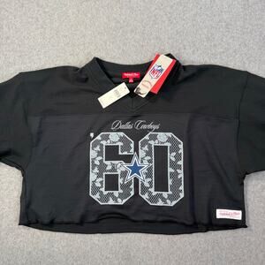 Mitchell & Ness NFL Cropped Jersey Dallas Cowboys Anthropologie Womens Large New